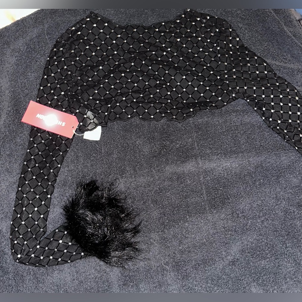 NWT MESH CROP TOP small
